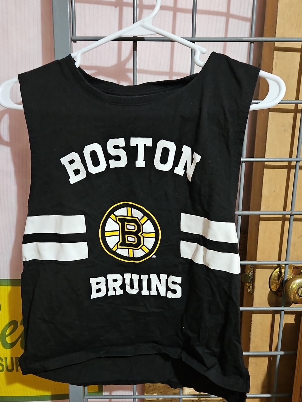 Boston Bruins Kids Black Tank Top with Team Crest